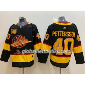Vancouver Canucks Hockeydrakt Elias Pettersson 40 Flying Skate 50th Anniversary Adidas 2019-2020 Svart Authentic - Herre